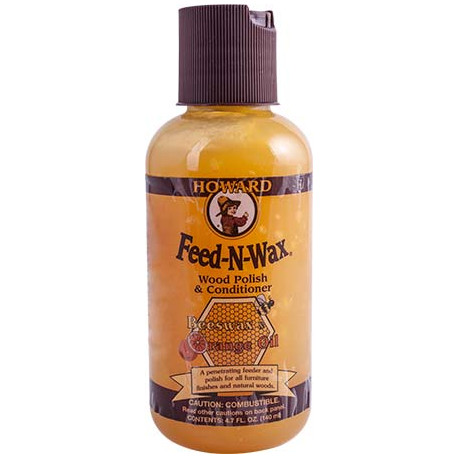 HOWARD FEED-N-WAX WOOD POLISH and CONDITIONER 4.7 FL.OZ