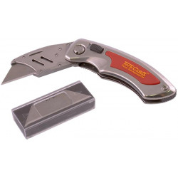 KNIFE UTILITY RED WITH 5 SPARE BLADES IN BLISTER 3366A