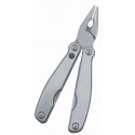 MULTITOOL SILVER WITH LED LIGHT and NYLON POUCH IN BLISTER