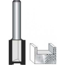 STRAIGHT BIT 10MM X 25MM CUT 2 FLUTE METRIC 1/4```` SHANK