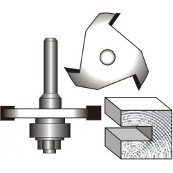 SLOT CUTTER 1 1/4```` X 1/4````(6.34MM) 1/4```` SHANK