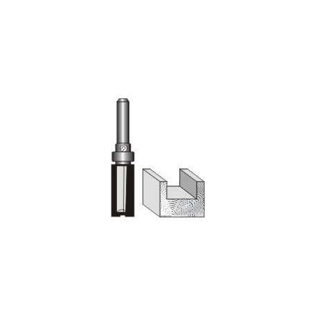 PATTERN FLUSH TRIM BIT. WITH SHANK MOUNTED BEARING 16MM X 25MM 1/4```` SH