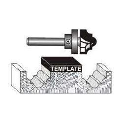 CLASSICAL BIT 1/2```` X 3/8```` WITH TOP BEARING 1/4```` SHANK