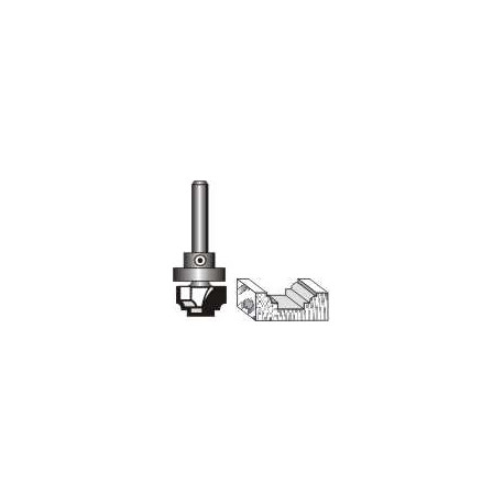 CLASSICAL PATTERN PLUNGE CUTTING 1/2```` X 3/8```` WITH TOP BEARING  1/4```` SH