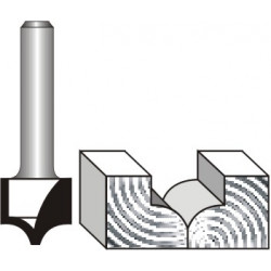 PANEL MOULD 13MM X 12.5MM POINT CUTTING QUARTER ROUND RADIUS 5/16```` 1/4