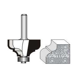 CLASSICAL OGEE 1 1/4```` X 9/16```` RADIUS 3/16```` 1/4```` SHANK