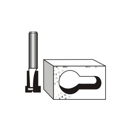 KEYHOLE BIT 3/8```` X 1/8```` 1/4```` SHANK