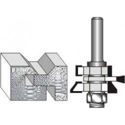 V JOINT TONGUE and GROOVE ASSEMBLY 1/2```` SHANK