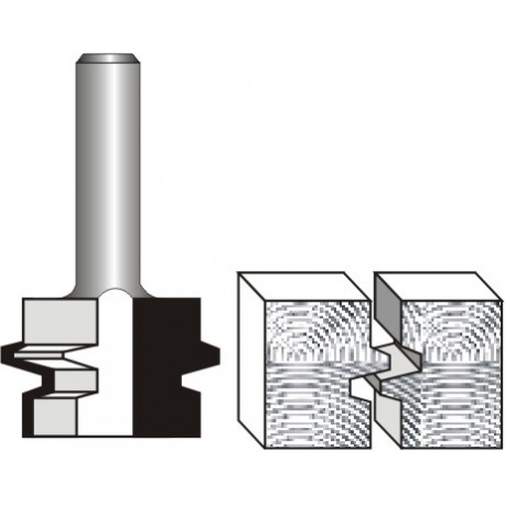 TONGUE AND GROOVE TAPER (WEDGE TAPER) 1```` X 27MM 1/4```` SHANK