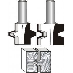 GLUE JOINT SET 38MM X 28MM 2 PIECE SET 1/2```` SHANK