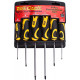 SCREW DRIVER SET 6 PCE WITH WALL MOUNTABLE RACK S2 PZ SL