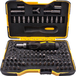 SCREWDRIVER INSERT BIT SET 101 PCE IN STORAGE CASE ALL BIT TYPES INCLU