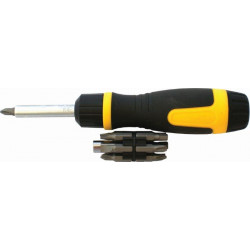 RATCHET SCREW DRIVER 13 IN 1 WITH INSERT BITS