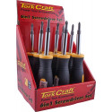 SCREWDRIVER 6 IN 1 CRV BITS PER BOX OF 9