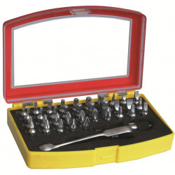 SCREWDRIVER BIT SET 37 PC MINI RATCHET and QUICK BIT HOLDER INCLUDED CRV