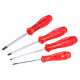 SCREW DRIVER SET PVC 4PC SL4 X100MM.SL5 X100MM. PH0 X75MM. PH2 X100MM