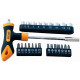 SCREWDRIVER BIT and SOCKET SET 24 PC T BAR