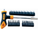 SCREWDRIVER BIT and SOCKET SET 24 PC T BAR