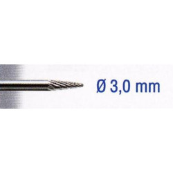 TUNGSTEN CARIDE CUTTER 3MM. CONE. SH 3MM