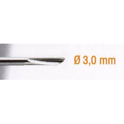 HSS FLUTE BIT 3MM. STRAIGHT GROV.SH3MM