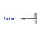 DIAMOND BIT 2.8MM. POINT. SH 3MM