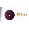 LENTICULAR GRINDING STONES.RUBY ABV.22MM.2PCS