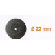 LENTICULAR GRINDING STONES.SILICON CARBIDE.22MM.2PCS