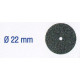 WHEEL GRINDING STONES.SILICON CARBIDE.22MM.2PCS