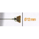 BRASS CUP BRUSH 12MM.SH 2.35MM