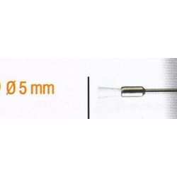 WHITE NYLON END WIRE BRUSH 5MM. 2.35MM