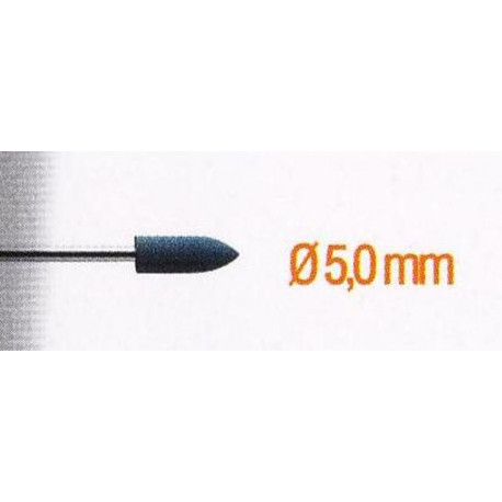 RUBBER POLISHING POINT 5MM.BULLET.SH3MM