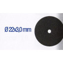 RUBBER POLISHING DISCS 22X3MM. 2PCS