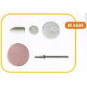 ASSORTED FELT POLISH POINTS.3PCS +MANDREL+POLISHING PASTE KIT