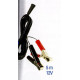 12V CLAMPS FOR BATTERY.5M CABLE