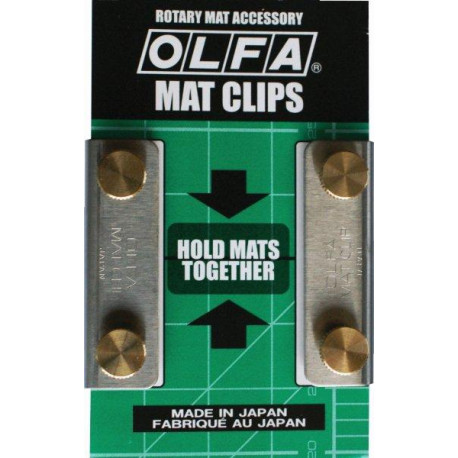 OLFA CLIPS PAIR HOLDS 2 OR MORE MATS TOGETHER FITS ALL MAT BRANDS