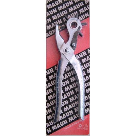 MAUN REVOLVING PUNCH PLIERS FOR LEATHER AND SIMILAR MATERIALS