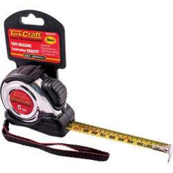 MEASURING TAPE SELF LOCK 5M X 19MM S/S and RUBBER CASING MATT FINISH