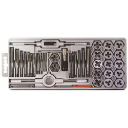 TAP and DIE SET 39PCE IN PLASTIC CASE