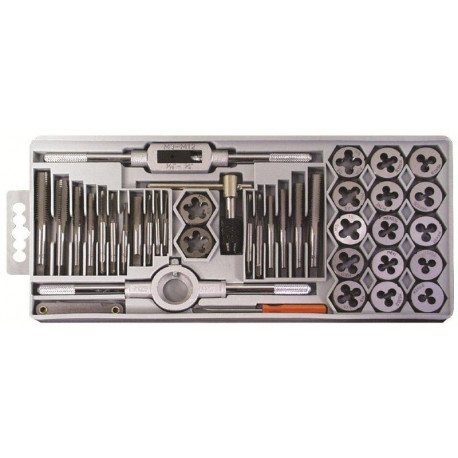 TAP and DIE SET 39PCE IN PLASTIC CASE