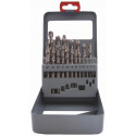 DRILL BIT SET 19PCE HSS GROUND BRIGHT FINISH