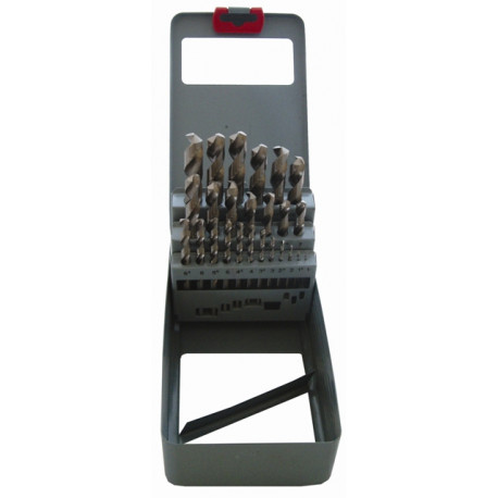 DRILL BIT SET 25PCE HSS GROUND BRIGHT FINISH