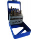 DRILL BIT SET 19PCS 1-10MM X 0.5MM TURBO POINT