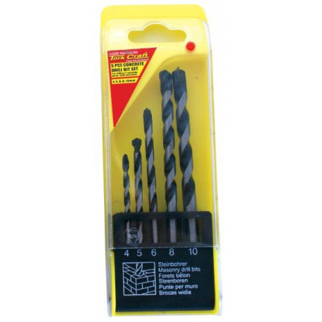 MASONRY DRILL BIT SET 5PC 4-10MM