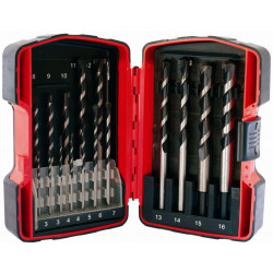 MASONRY DRILL BIT SET 16PC 3 - 16MM IN PLASTIC CASE