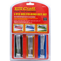 3PC FOLDING HEX KET SET