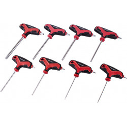 8PCE TORX T-HANDLE WRENCH SET SIZES: T10-T15-T20-T25-T30-T40-T45-T50