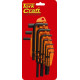 HEX ALLEN KEY SET 10PC 1.5-10MM CARDED CR-V