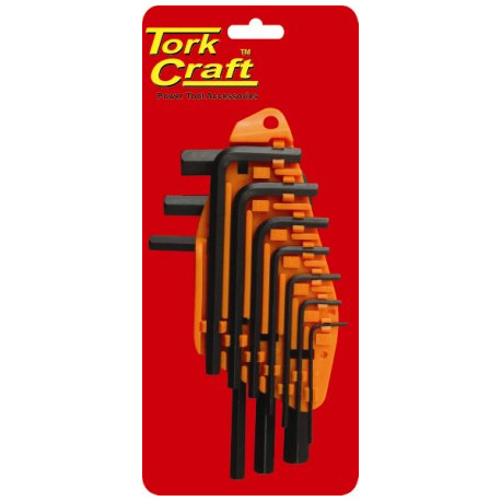 HEX ALLEN KEY SET 10PC 1.5-10MM CARDED CR-V