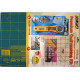 OLFA QUILTING KIT WITH ROTARY CUTTERandRULE and MAT