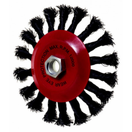 TW.WIRE CON. WHEEL BRUSH 100MM